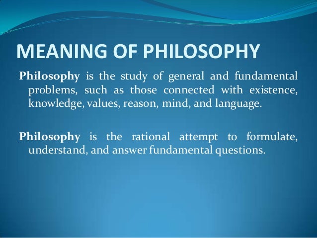 how to study philosophy philosophy course